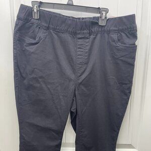 NEW Lane Bryant Black Denim Stretch Petal Pants Bottoms Size 16W